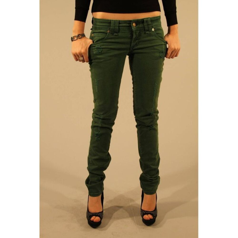 John Galliano Verde Cotton Women Women's Jeans
